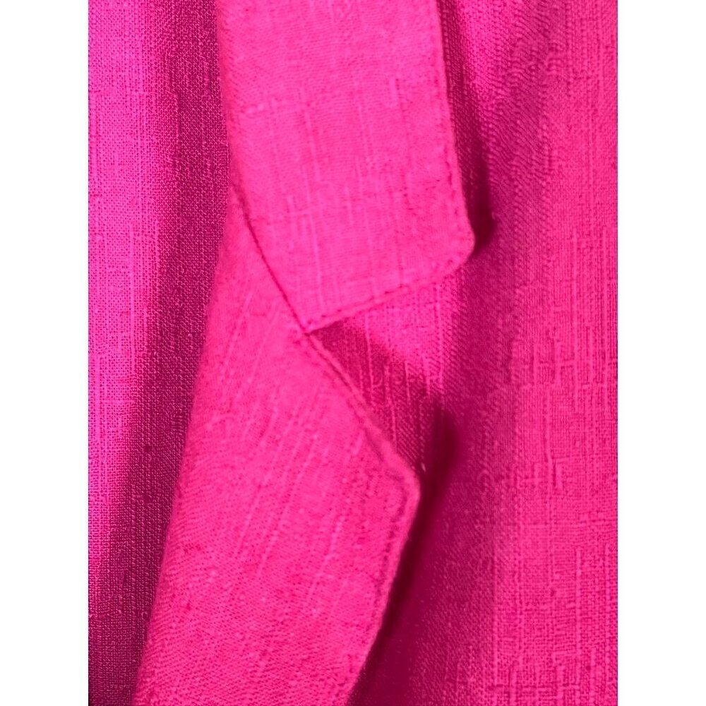 Vintage Neutral Jacket L Pink Blazer Old Money Preppy Classic Chic Colorful 80s - Picture 7 of 11